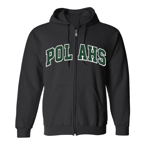 POLAHS Tackle Twill Embroidered Zip Hooded Sweatshirt Grades 9-12