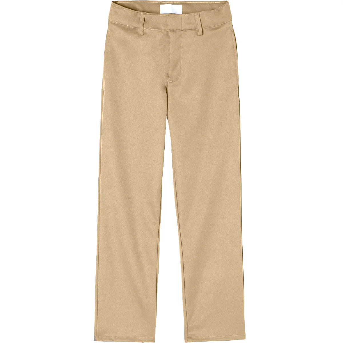 Boys Khaki Twill Flat Front Pants Grades 9-12
