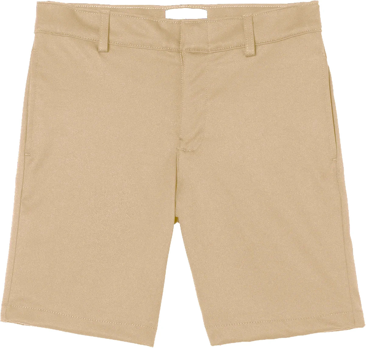 Boys Khaki Twill Flat Front Shorts Grades 9-12