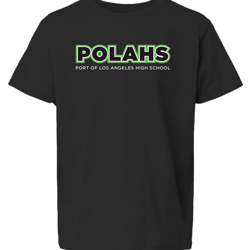 POLAHS Spirit Green Font Youth T-Shirt