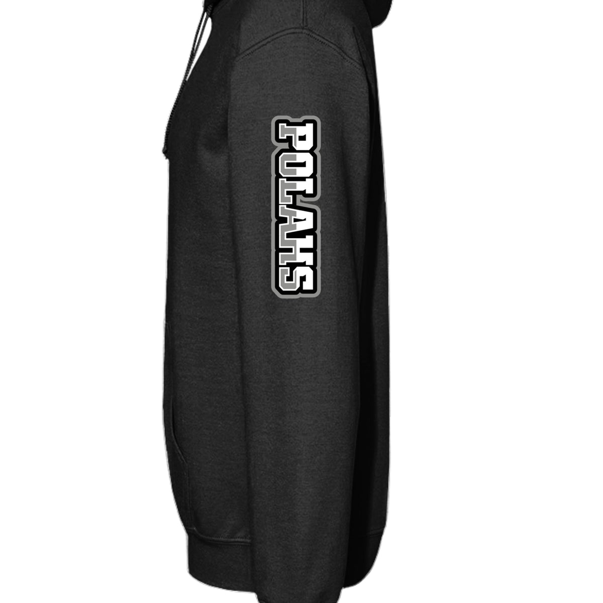 POLAHS UNIFORM P and Sleeve Grey Unisex Hoodie